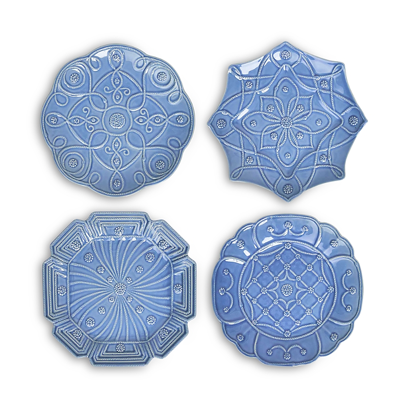 Juliska Jardins Du Monde Dessert/Salad Plate, Set of 4