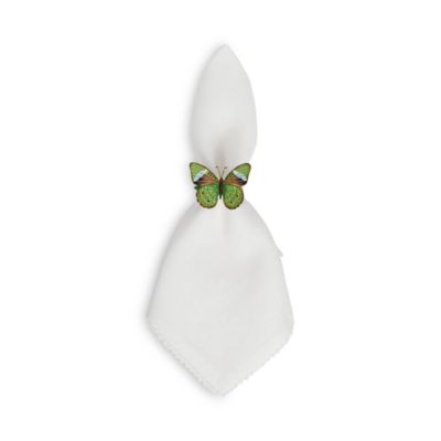 Meadow Walk Butterfly Napkin Rings, Set of 4