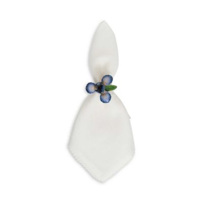 Meadow Walk Iris Napkin Ring, Set of 4