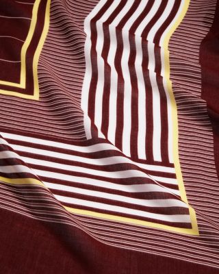 Pin Stripe Square Scarf