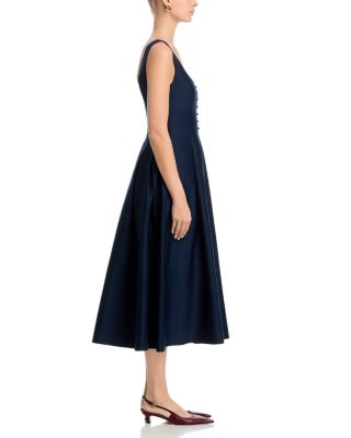 Sateen Midi Dress