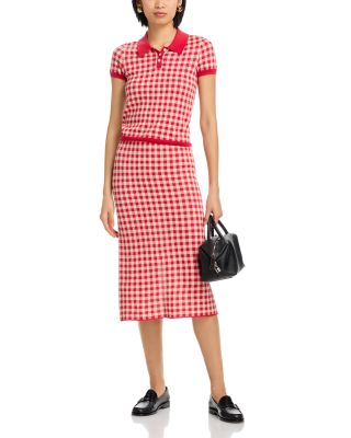Cashmere Gingham Skirt