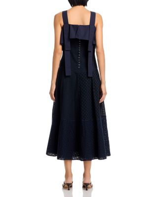 Broderie Anglaise Midi Dress