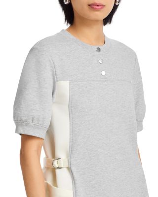 Elbow Sleeve Sweatshirt Dress