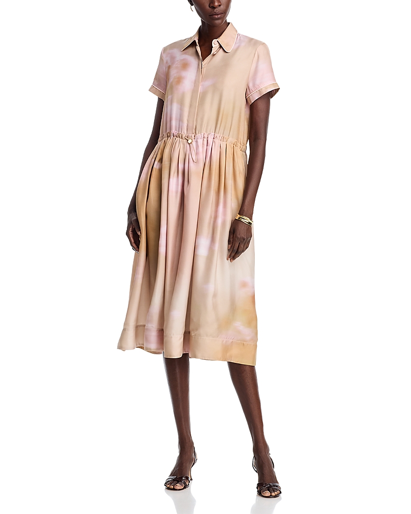 Fabiana Filippi Silk Short Sleeve Polo Dress