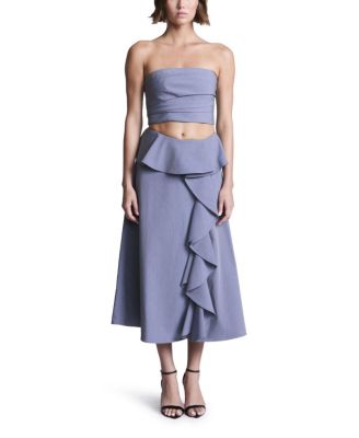  Solid Suiting Fabric Bustier