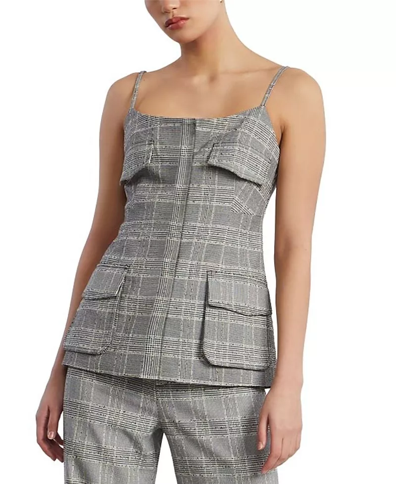 Bcbgmaxazria Glen Plaid Vest