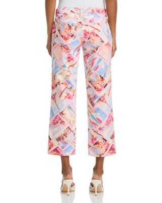 Joey Oversized Jacket & Blaine Low Rise Crop Stovepipe Jeans in Pink Postcard