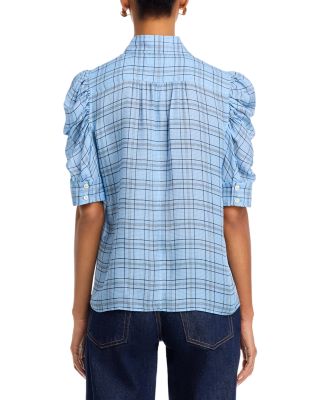 The Plaid Gillian Silk Blouse