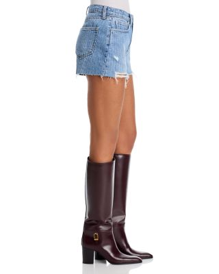 Janelle Slim Raw Denim Jacket & Clark Denim Shorts