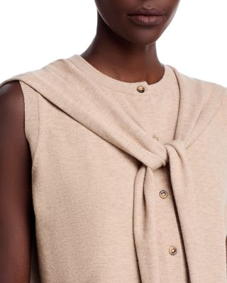 Attached Scarf Vest Top