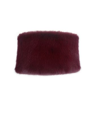 Darla Faux Fur Off-Shoulder Cropped Top