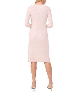 Ribbed V Neck Dress