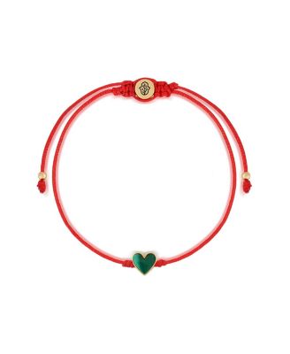 Lucky in Love Malachite Red String Bracelet