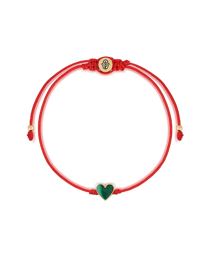 Karma and Luck Lucky in Love Malachite Red String Bracelet