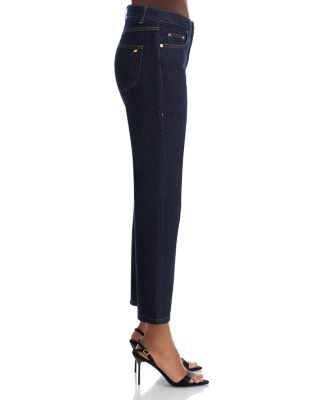 Delanie Denim Jacket & Stevie High Rise Crop Jeans in Indigo Noir