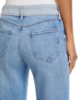 Louane Ultra High Rise Wide Leg Flared Jeans in Bexley