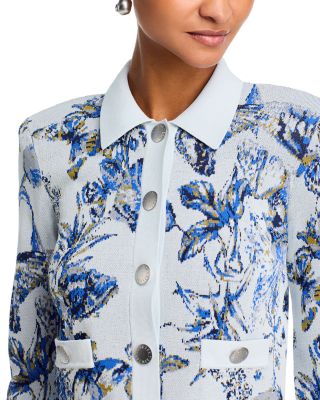 Osiris Jacquard Collared Cardigan