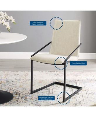  Pitch Upholstered Fabric Dining Armchair