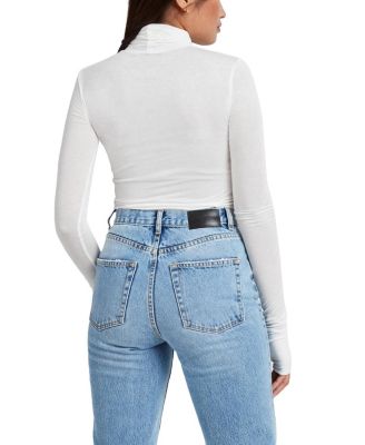  Eloise Sheer Turtleneck Top