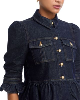 Delanie Denim Jacket & Stevie High Rise Crop Jeans in Indigo Noir