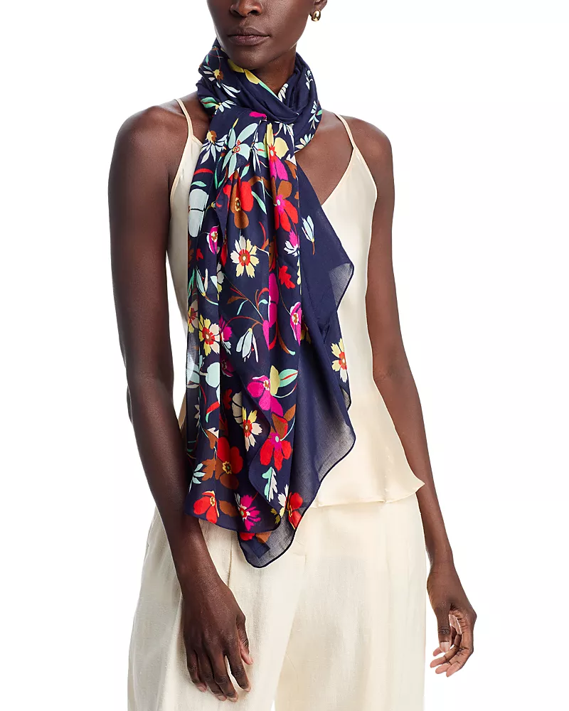Echo Falling Flowers Wrap Scarf