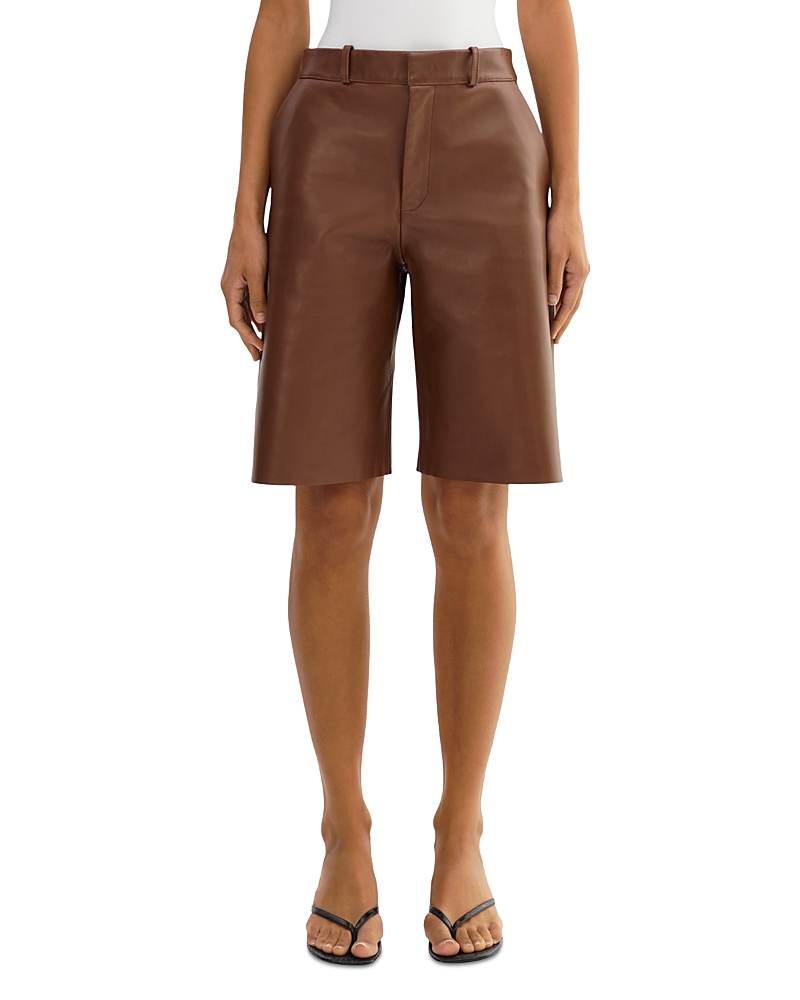 Lamarque Leather Bermuda Shorts