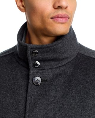 H-Coxtan Wool Blend Relaxed Fit Coat