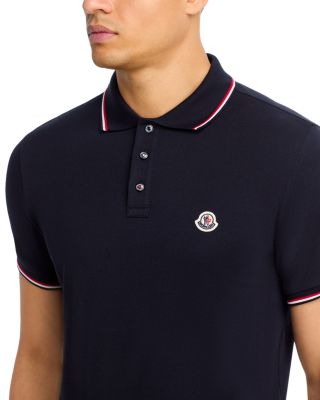 Tricolor-Trimmed Cotton Piquet Polo Shirt