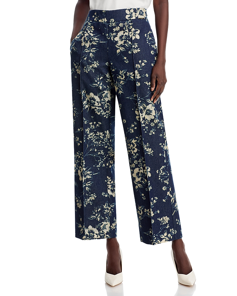 Elie Tahari The Gabby Denim Burnout Pants