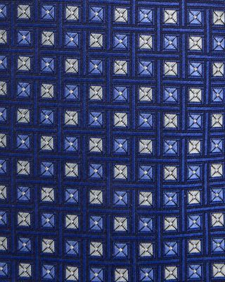 Silk Classic Geometric Box Tie