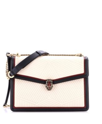  Medium Serpenti Forever Shoulder Bag Quilted Leather