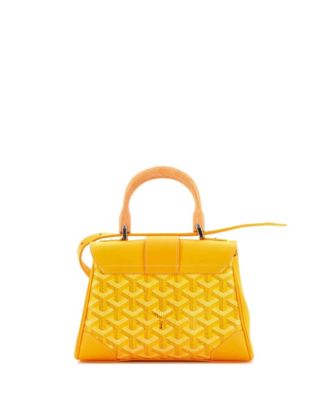  Mini Saigon Top Handle Bag Coated Canvas with Leather