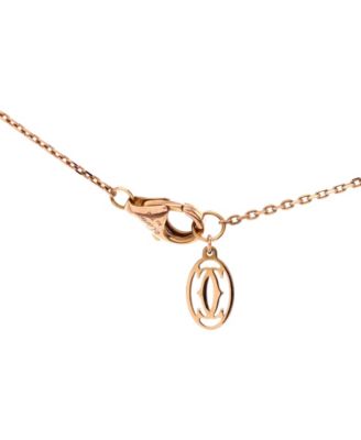  XS Cartier D'Amour Pendant Necklace 18K Rose Gold with Diamond, 14.75 - 16"