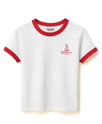 Women's Budweiser Clydesdales Ringer Baby Tee