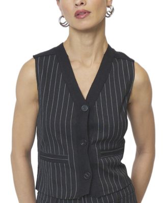  Women's Astrid Pinstripe Vest