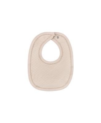 Unisex Heart and Star Button Pointelle Collection Bib - Baby