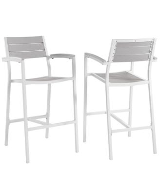  Maine Outdoor Patio Bar Stool, Set of 2
