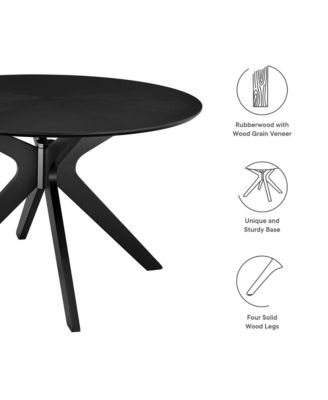  Crossroads Wood Dining Table