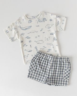 Unisex Life Aquatic Print Tee - Little Kid