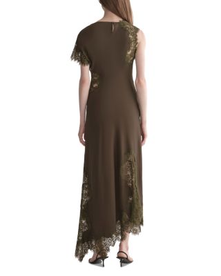 Alessia Lace Inset Asymmetrical Dress