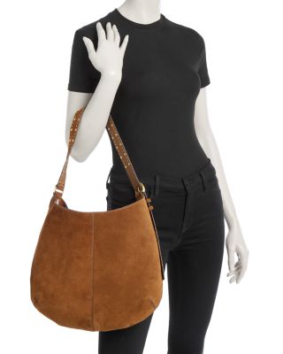 Naomie Suede Hobo Shoulder Bag