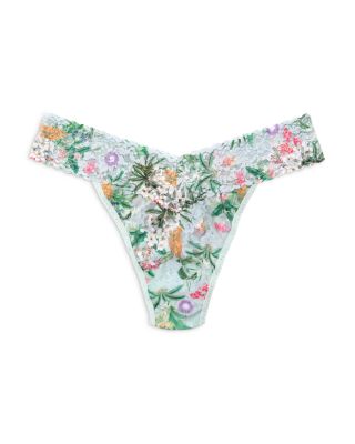 Printed Signature Lace Original Rise Thong
