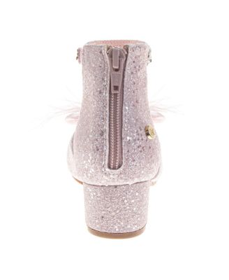 Girls' Glittery Rhinestones and Ribbon Dress Sandals - Toddler, Little Kid, Big Kid