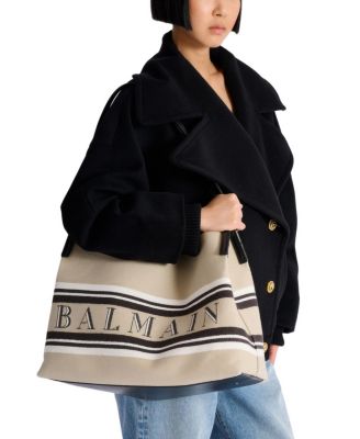 Medium Release Shopper Bag in Canvas and Calfskin
