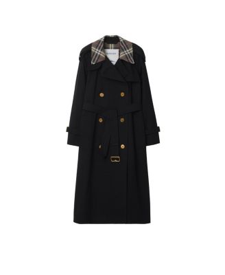  Long Check Collar Castleford Trench Coat