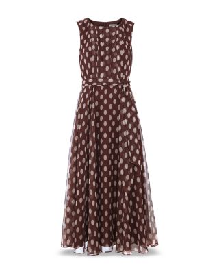 Lucinda Spot Print Midi Dress