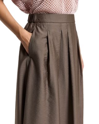 Pleated Maxi Skirt