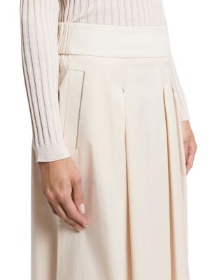 Pleated Midi Skirt