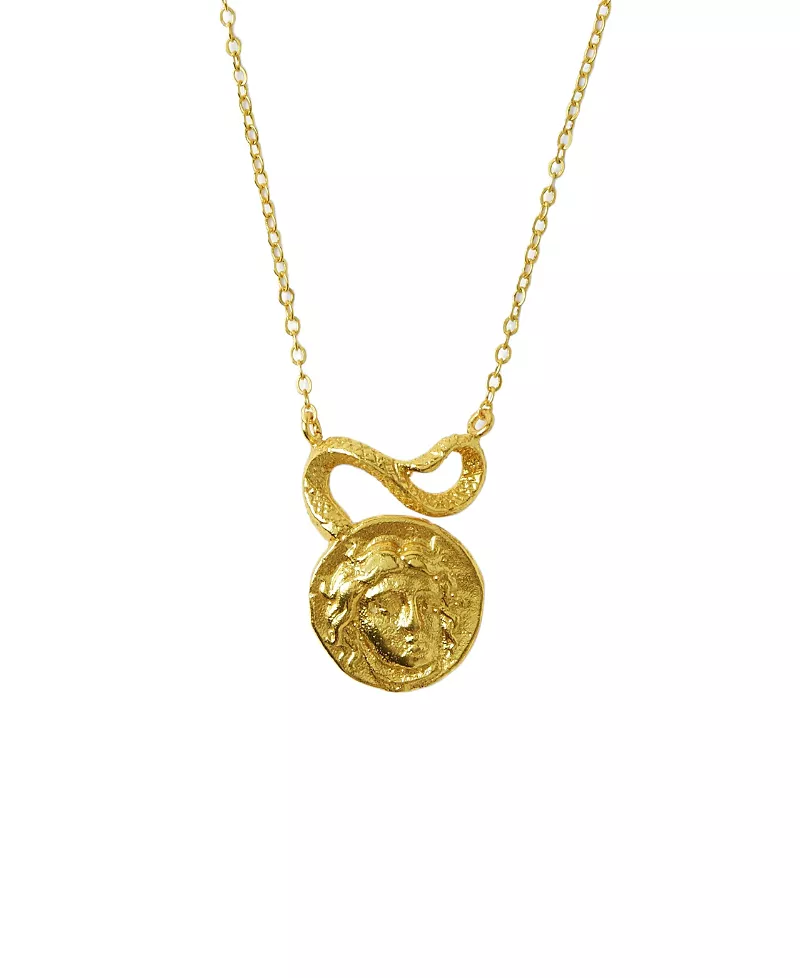 Ottoman Hands Gorgon Medusa Pendant Necklace